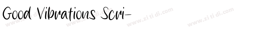 Good Vibrations Scri字体转换